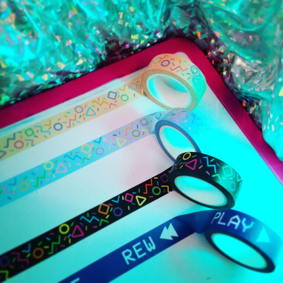 90s inspired washi tape